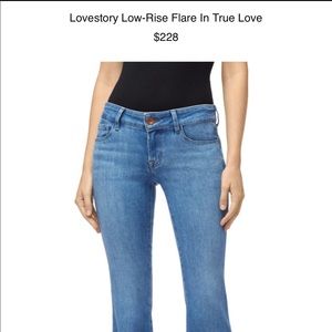 J Brand Lovestory Low-Rise Flare in color Trouble